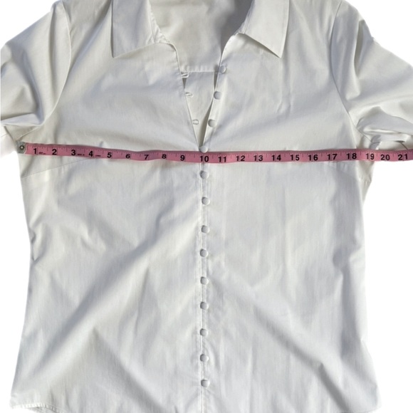L’AGENCE Naomi Classic Button Down Shirt White Preppy Quiet Luxury Old Money - Picture 6 of 16